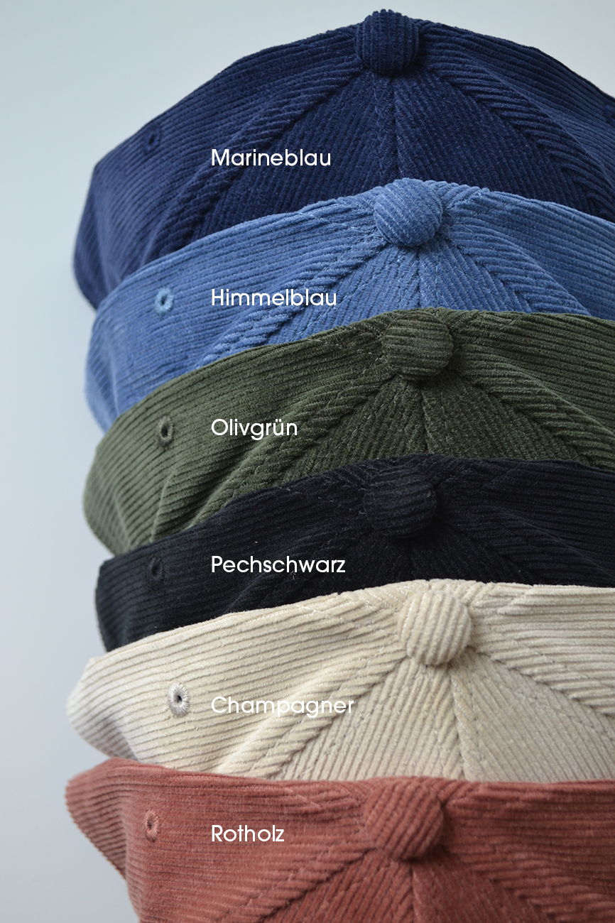 Baseball Cord Crew Cap Bela unisex