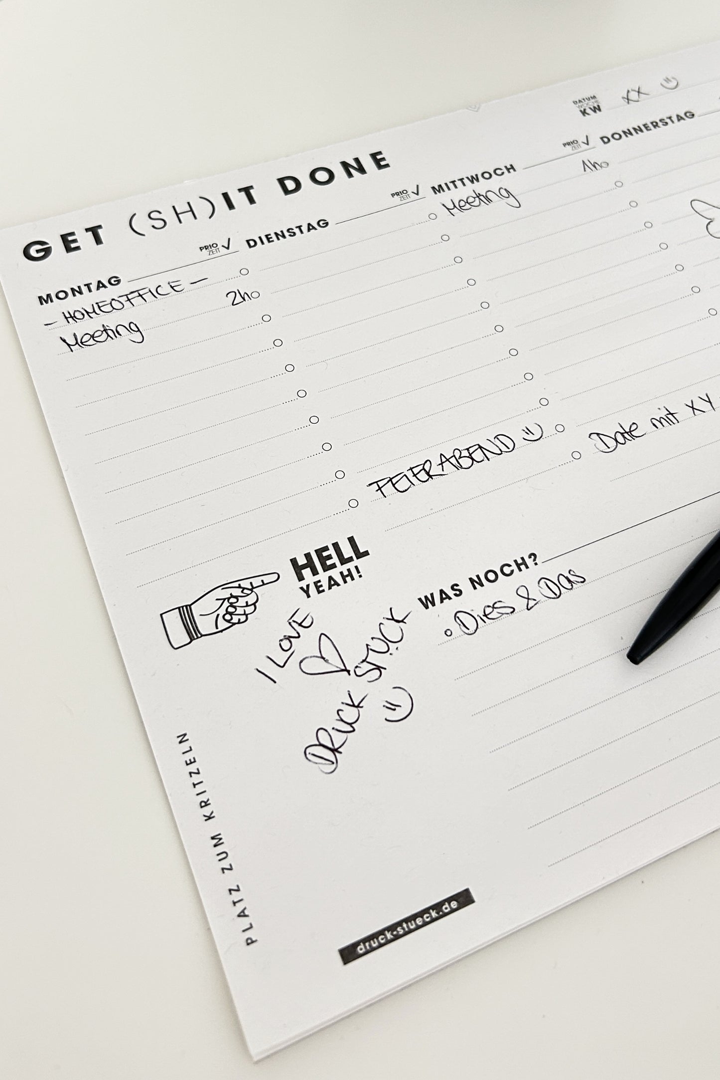 GET (SH)IT DONE Wochenplanner A4 Block