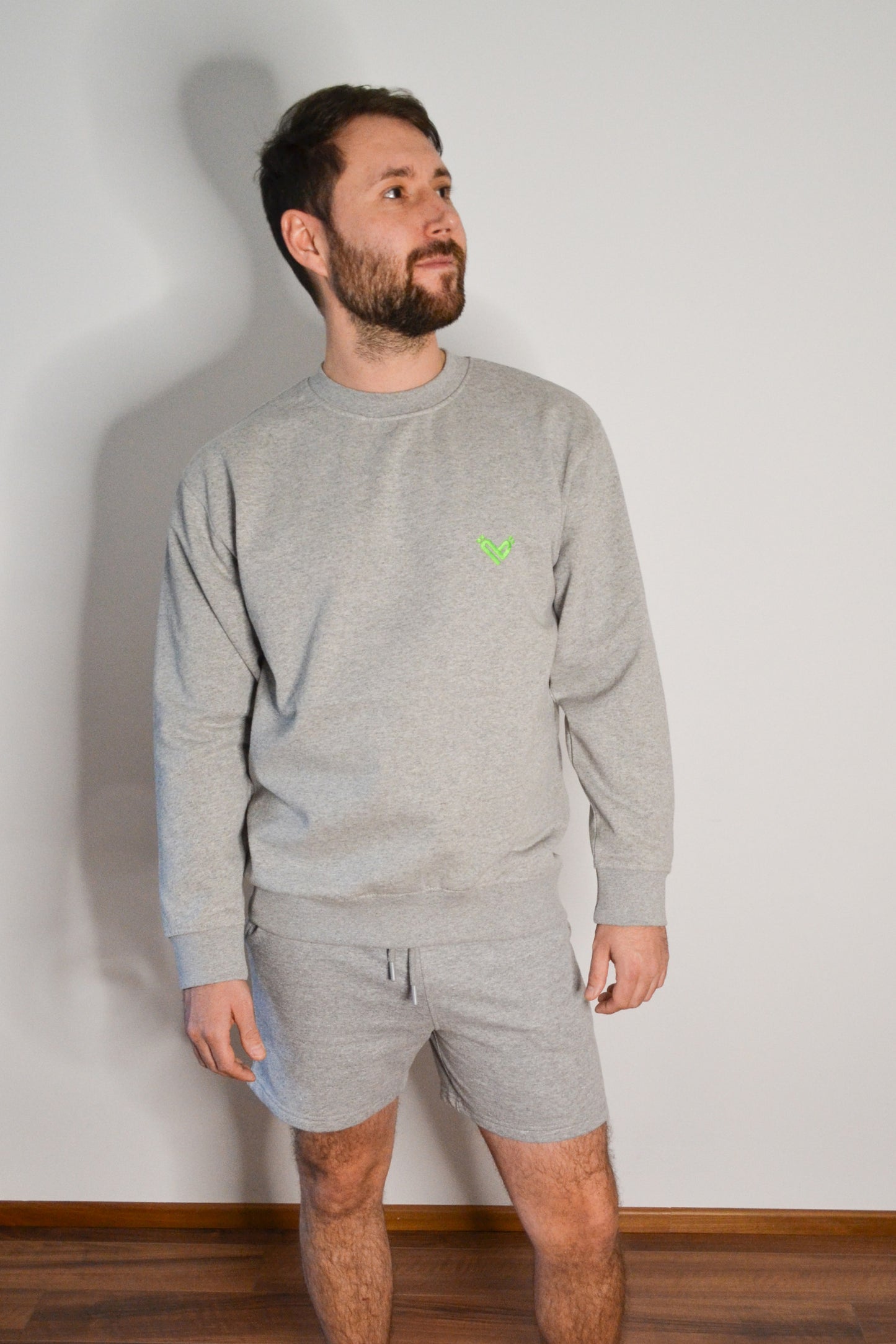 Sweatshort Milo Crew Herz kurz unisex