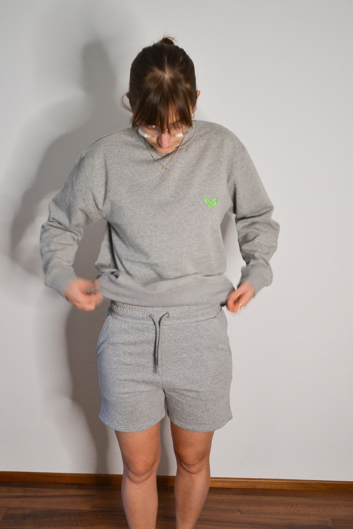 Sweatshort Milo Crew Herz kurz unisex
