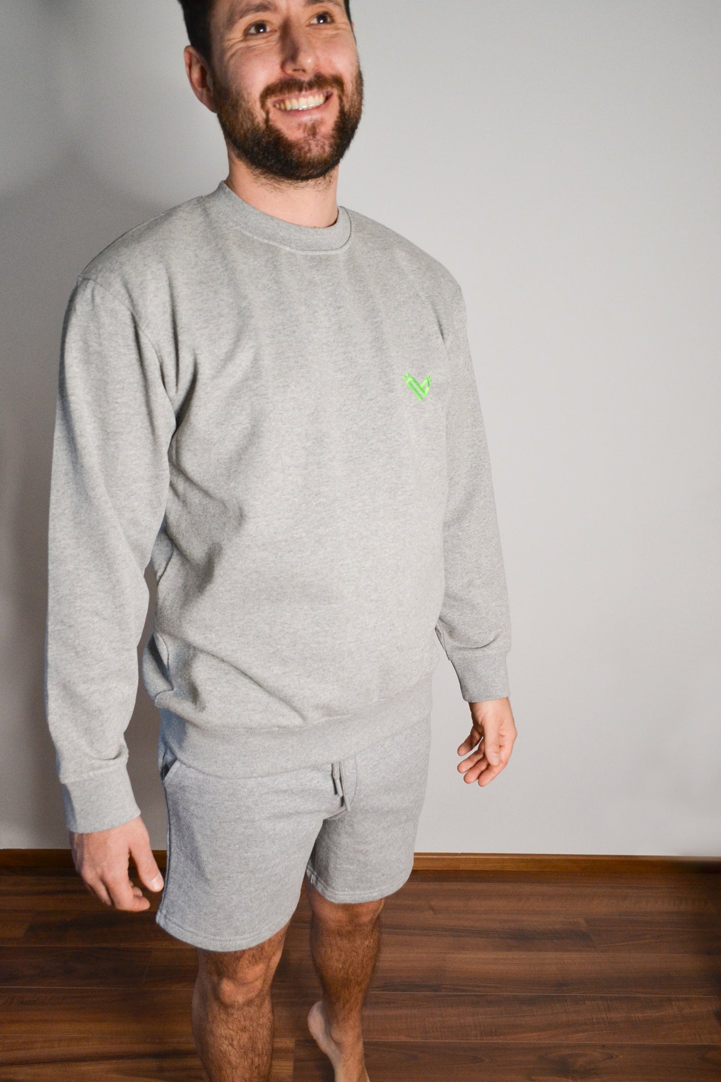 Sweatshort Milo Crew Herz kurz unisex