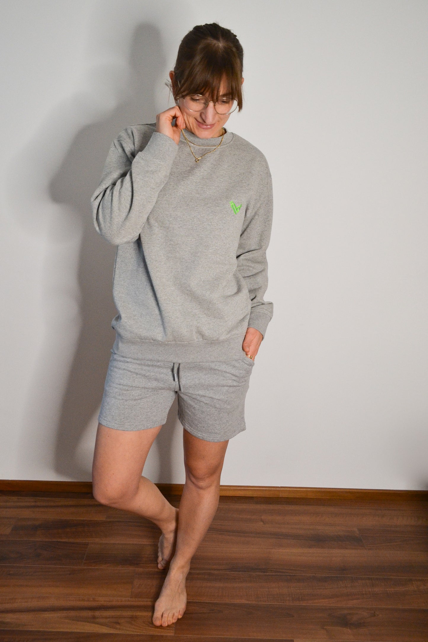 Sweatshort Milo Crew Herz kurz unisex