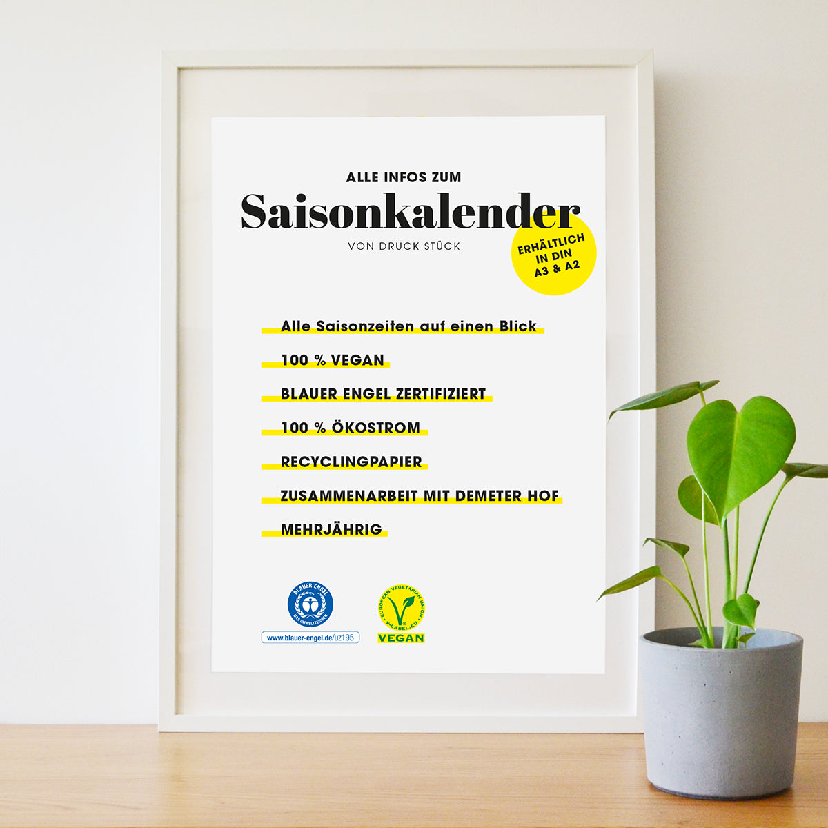 Veganer Saisonkalender