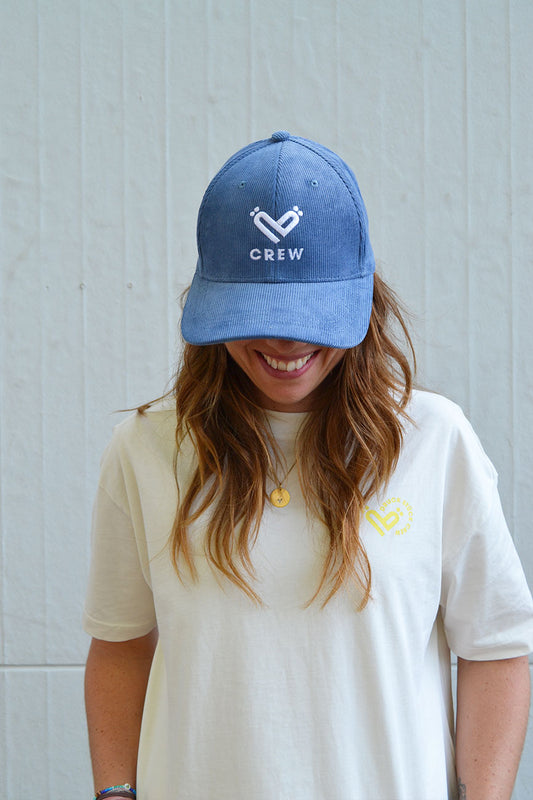 Baseball Cord Crew Cap Bela unisex