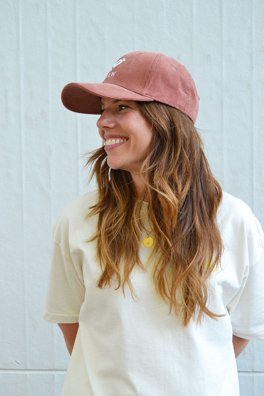 Baseball Cord Crew Cap Bela unisex